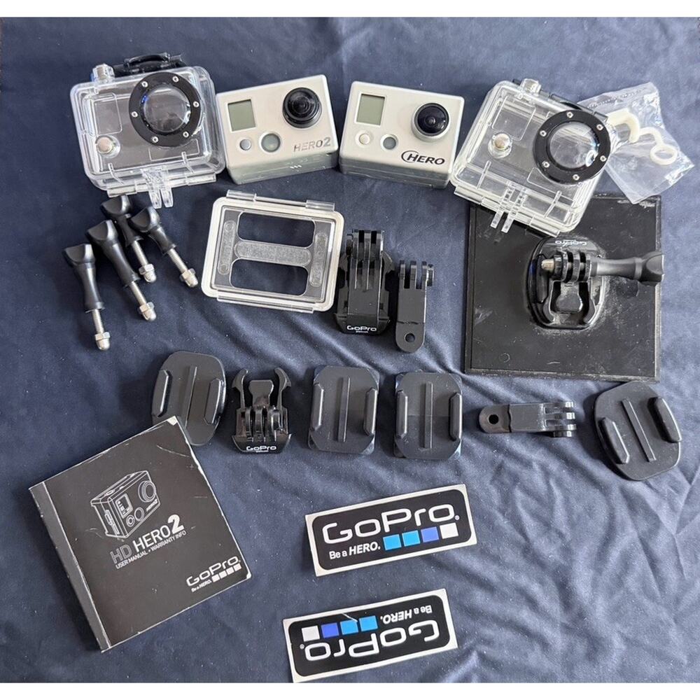 GoPro HERO2 Action Camera w/ Accessories - Untested - For Parts - Picture 5 of 5
